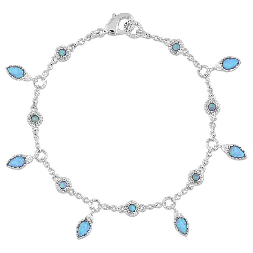 Montana Silversmiths Charmer Opal Bracelet. NEW IN BOX. Turquoise and Silver